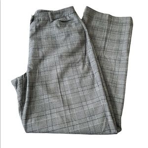 ♥️ Fancy London plaid gray pants size 10